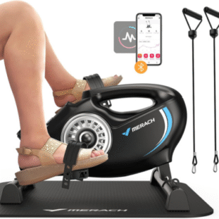 MERACH Under Desk Bike Pedal Exerciser with MERACH App - Inexpensive Senior Exercise Equipment Guide
