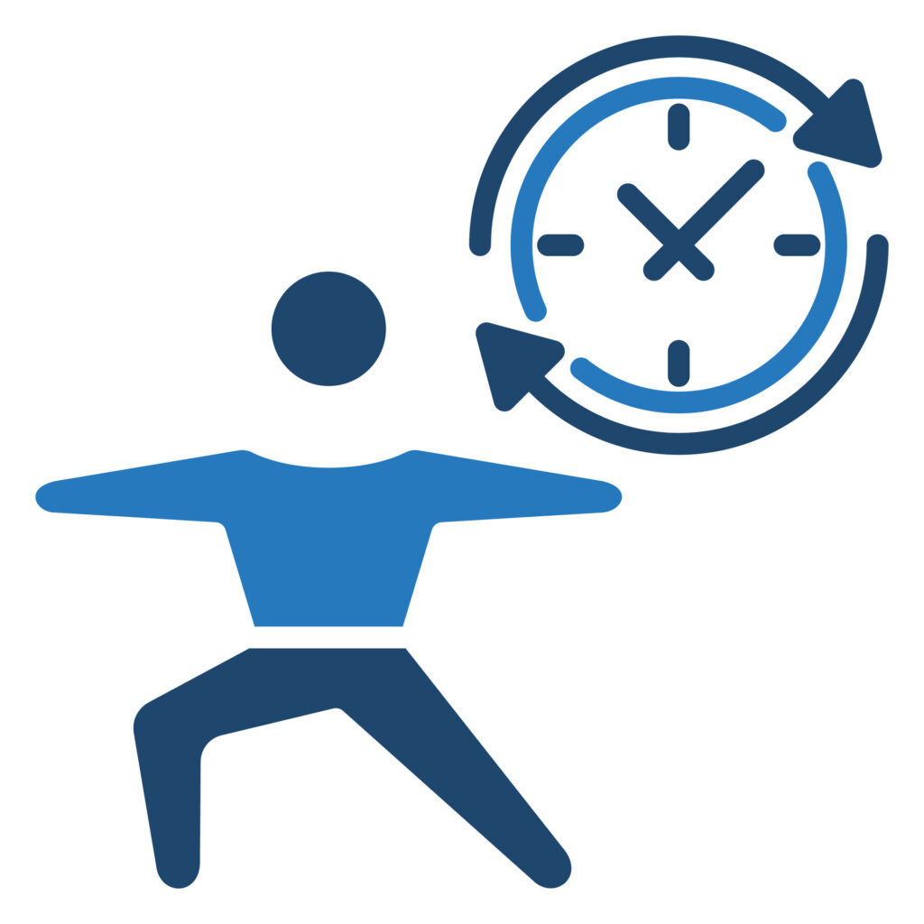 8 Senior Exercise Routines: Highly Effective 9 Clock-Reach-exercise-routine-icon-illustration- 8 Senior Exercise Routines