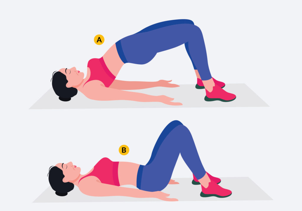 8 Senior Exercise Routines: Highly Effective 6 Glute-bridge-exercise-woman-workout-8 Senior Exercise Routines