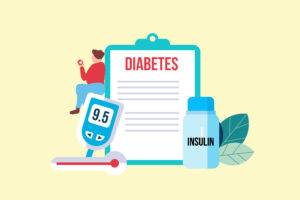 Diabetes patient concept - Symptoms of Diabetes in Seniors