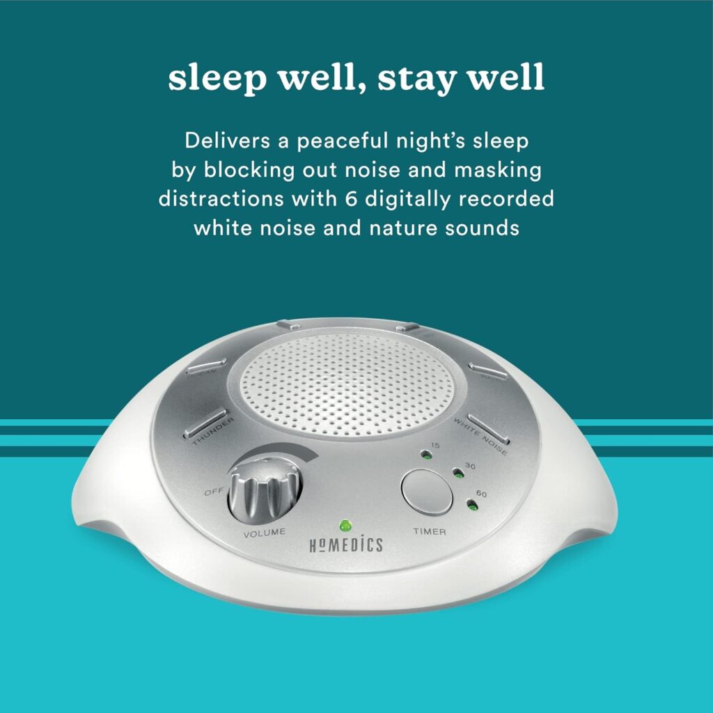 7 Natural Sleep Aids For Adults Help Sleep Quality 7 Homedics-White-Noise-Sound-Machine - 7 Natural Sleep Aids for Adults