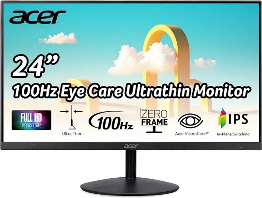 ACER-IPS-Ultraslim-FreeSync-24-Inch-Monitor - Great Computer Monitors for Seniors