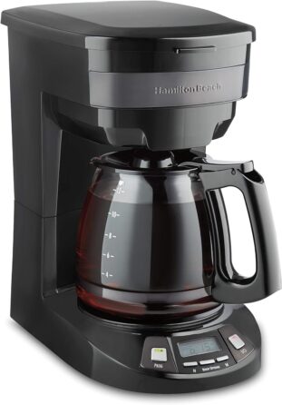 Hamilton-Beach-12-Cup-Programmable-Drip-Coffee-Maker-with-3-Brew-Options-Glass-Carafe-Auto-Pause-and-Pour-Black-Stainless-46293- 9 Best Coffee Makers for Home Use Compared