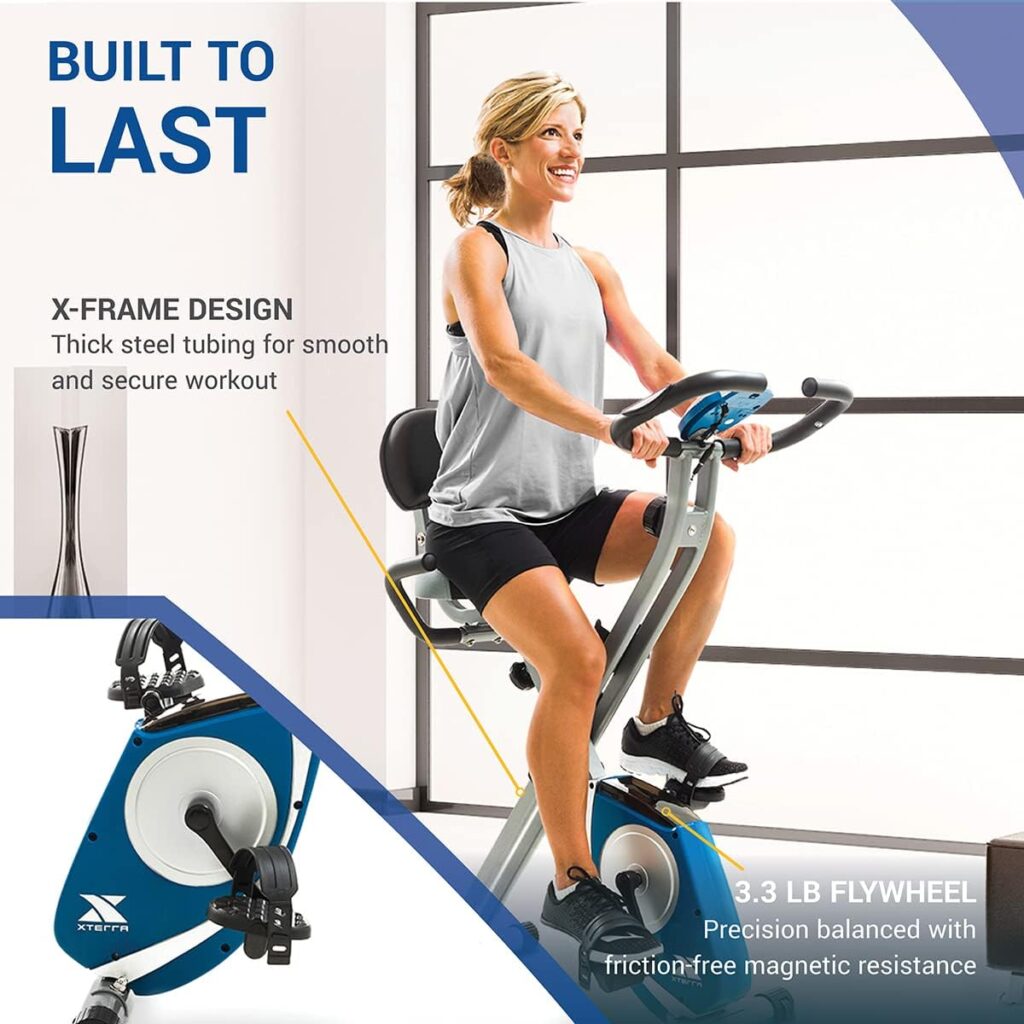 XTERRA FB350 Folding Exercise Bike - Best Home Exercise Equipment for Seniors