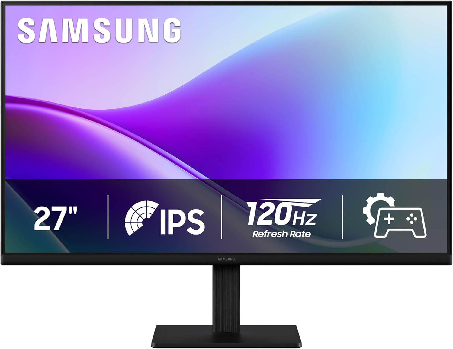 SAMSUNG 27 inch FHD Flat Screen IPS Panel 5ms Monitor with 120 Hz Refresh Rate