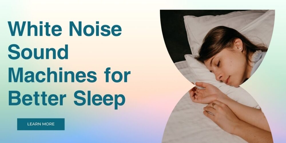 Woman sleeping on a bed with a pillow- 5 Top White Noise Machines for Sleeping