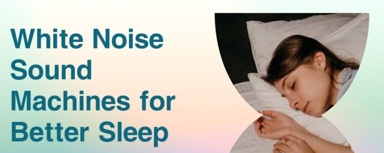 Woman sleeping on a bed with a pillow- 5 Top White Noise Machines for Sleeping