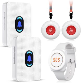 Best Fall Alert Devices for Seniors: 7 Reliable Options That Help Prevent Dangerous Delays 2 Daytech Seniors Emergency Button Home Alert System - 2 Transmitters,_2 Recievers_1 Watch - Best Fall Alert Devices for Seniors