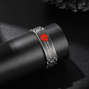 Lam Hub Fong Emergency Medical Alert Bracelets for Women Men Free Engrave - Type 2 Diabetes in Seniors