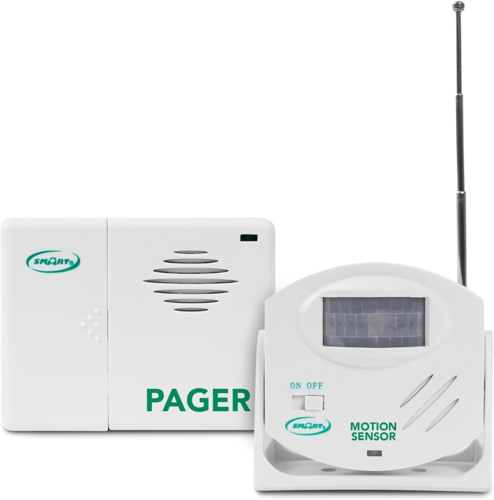 SMART CAREGIVER Wireless Motion Sensor Alarm System with Pager for Fall and Wandering Protection - 7 Best Fall Alert Devices for Seniors