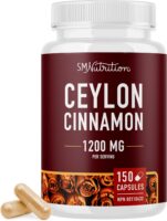 SMS Extra Stregth Organic Ceylon Cinnamon Capsules - Sugar Control Support - Uncontrolled Diabetes and the Brain