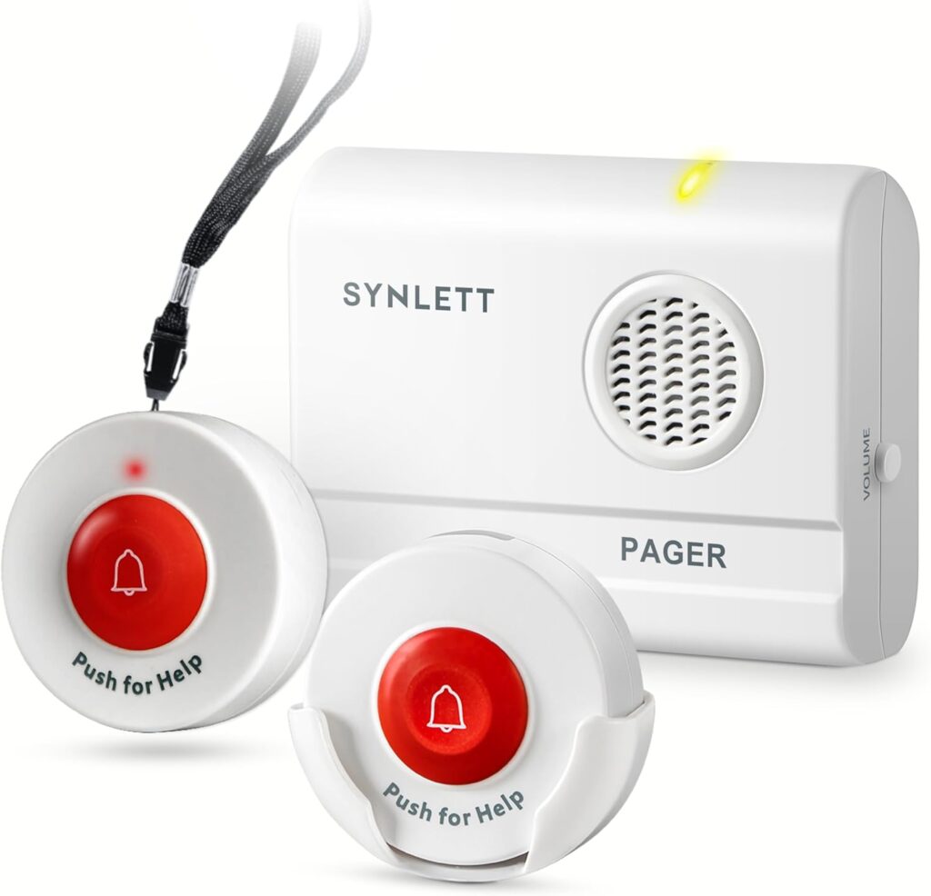 SYNLETT Elderly Monitoring SOS Alert System- Top Wireless Fall Alert Devices for Seniors