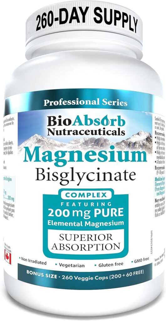 7 Best Magnesium Supplements for Leg Cramps and Night Relief 8 BIO ABSORB NUTRACEUTICALS Magnesium Bisglycinate - Magnesium Supplements for Leg Cramps