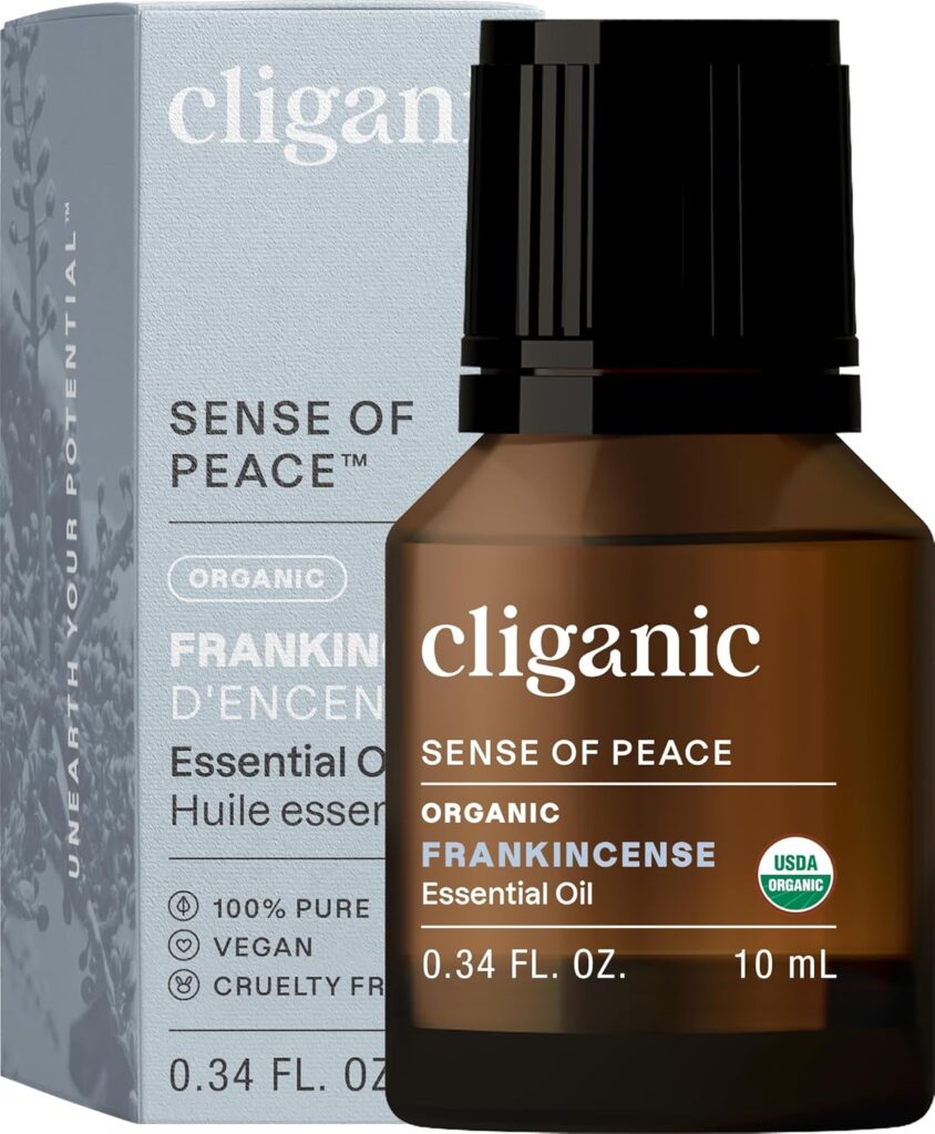 CLIGANIC Organic Frankincense - 7 Top Aromatherapy Oils for Stress