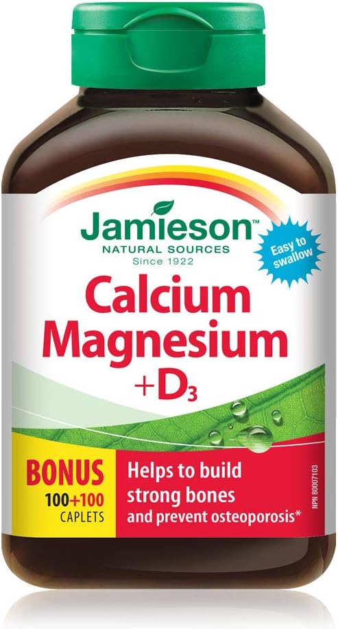 JAMIESON Calcium-Mag-D3-The Best Calcium for Osteoporosis