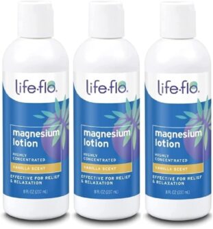 Magnesium Lotion for Leg Cramps: 6 Best 4 LIFE-FLO Magnesium Lotion - 3Pack - Magnesium Lotion for Leg Cramps