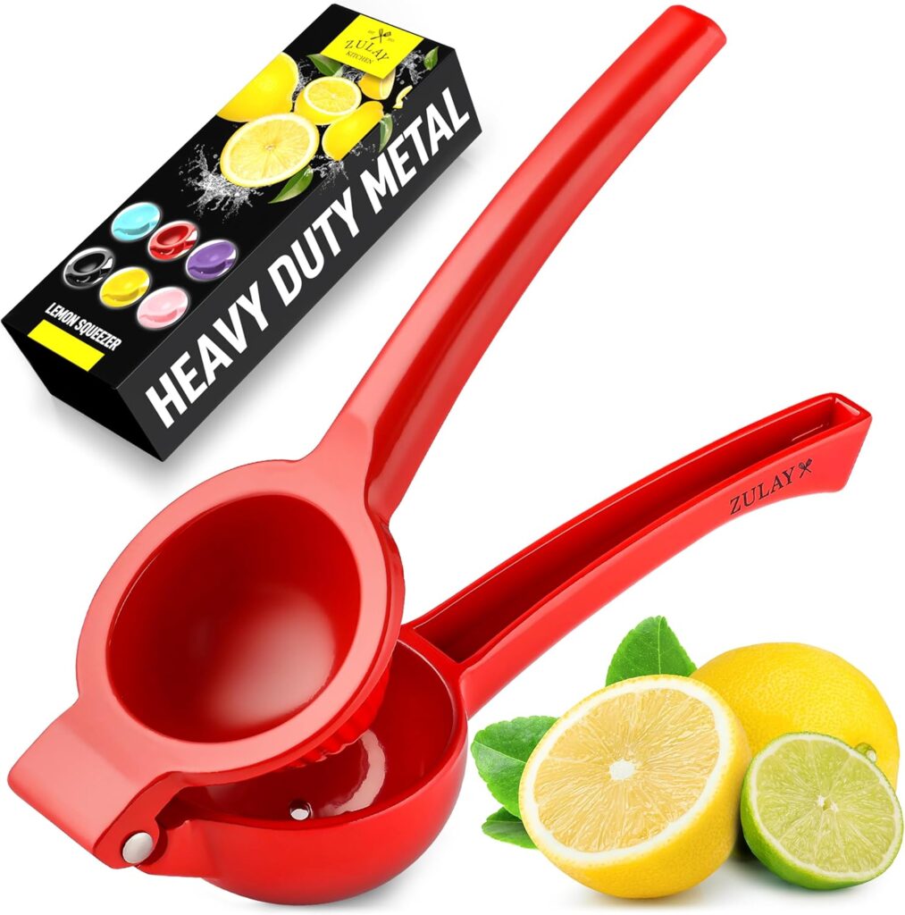 ZULAY Premium Quality Metal Lemon Squeezer - 8 Amazing Abdominal Bloating Remedies