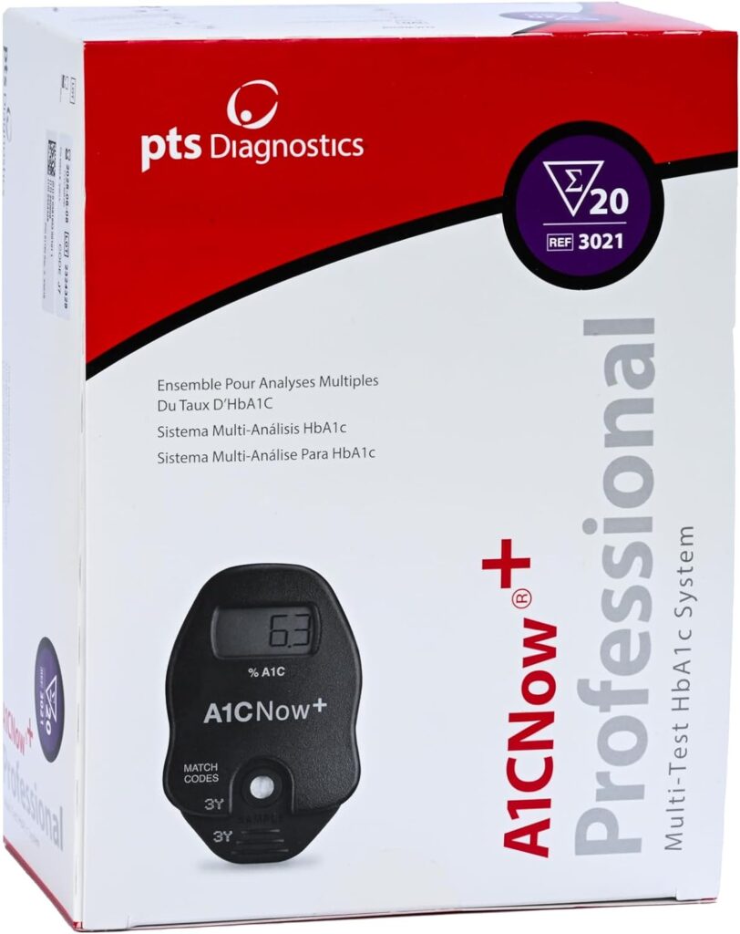 A1CNow-plus_Hba1c Blood Monitor with Sampler - 3 Key Diabetes and Risk Factors for Stroke