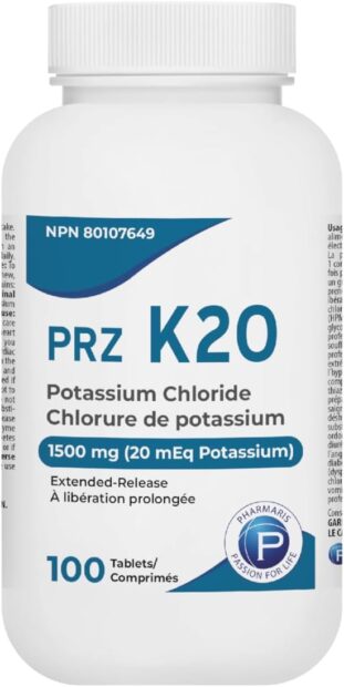 What is a Potassium Deficiency: 5 Danger Signs 3 PHAMRIS Potassium Chloride Extended Release 1500mg Supplement - What is a Potassium Deficiency