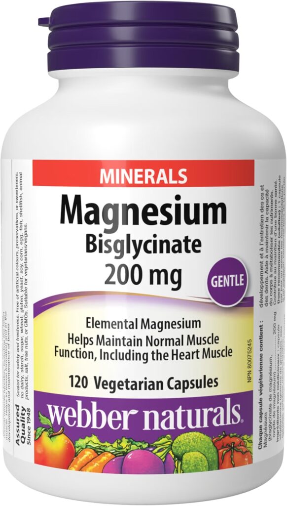 WEBBER NATURALS Magnesium Bisglycinate - Vitamin Deficiency and Leg Cramps