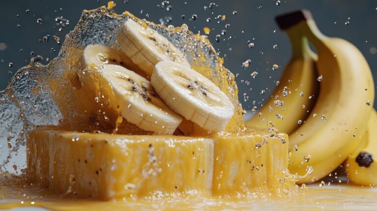 juicy-banana-slices-create-a-vibrant-splash-alongside-whole-bananas-What is a Potassium Deficiency
