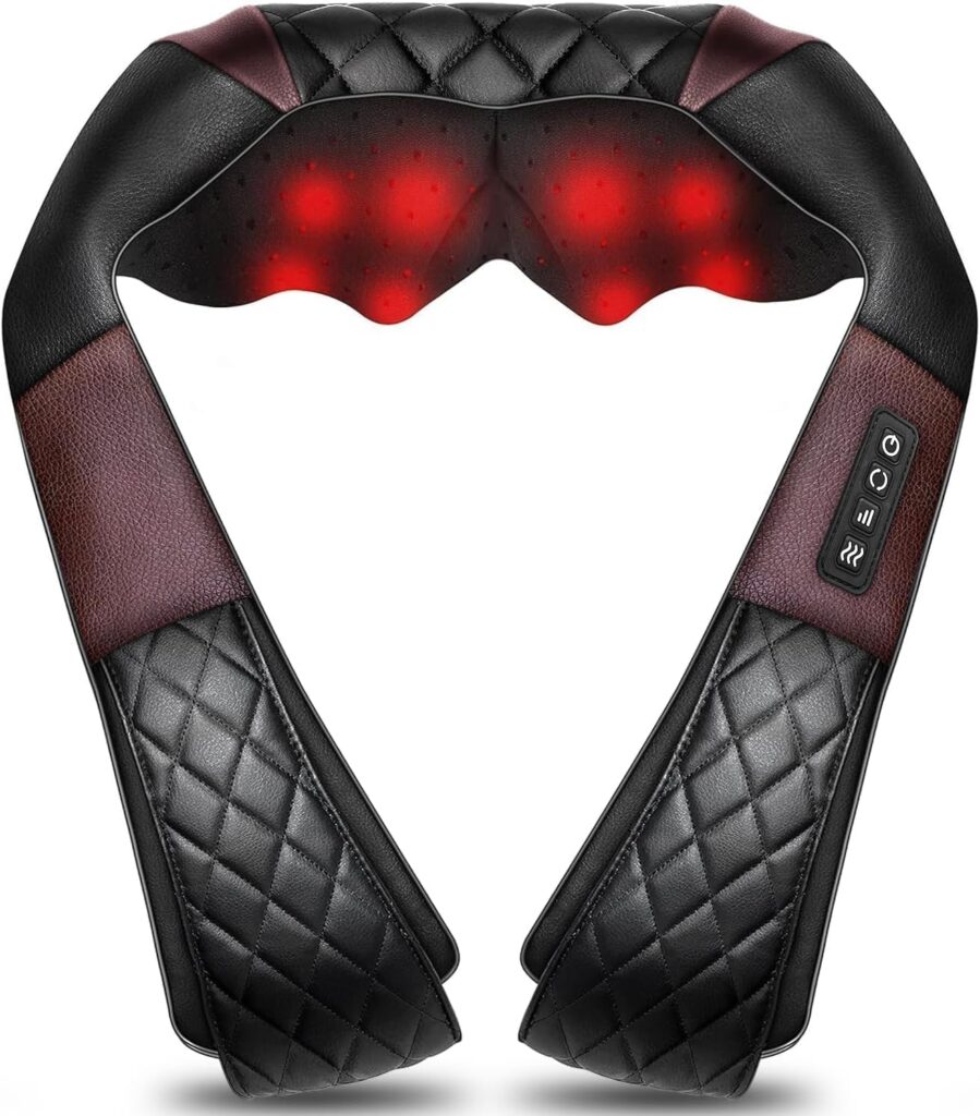 SHIATSU Neck- Shoulder- Back Massager with Heat - What Triggers Fibromyalgia Attacks