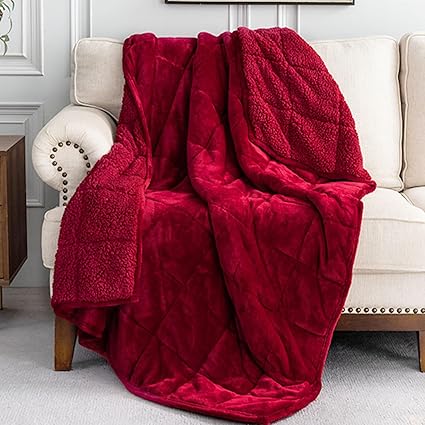 Are Weighted Blankets Good for Fibromyalgia: 5 Sherpa Fleece 3 BUZIO Sherpa Fleece WB