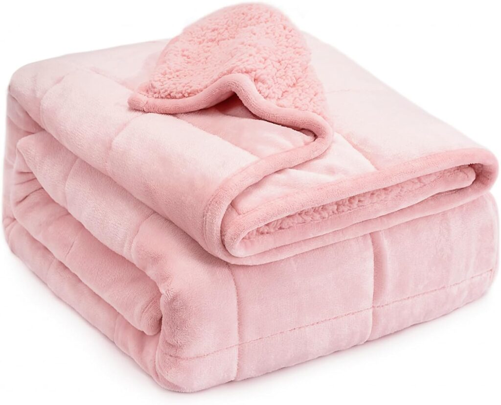 LOFUS Sherpa Fleece Weighted Blanket - Are Weighted Blankets Good for Fibromyalgia