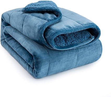 SIVIO Sherpa Fleece Weighted Blanket - Are Weighted Blankets Good for Fibromyalgia