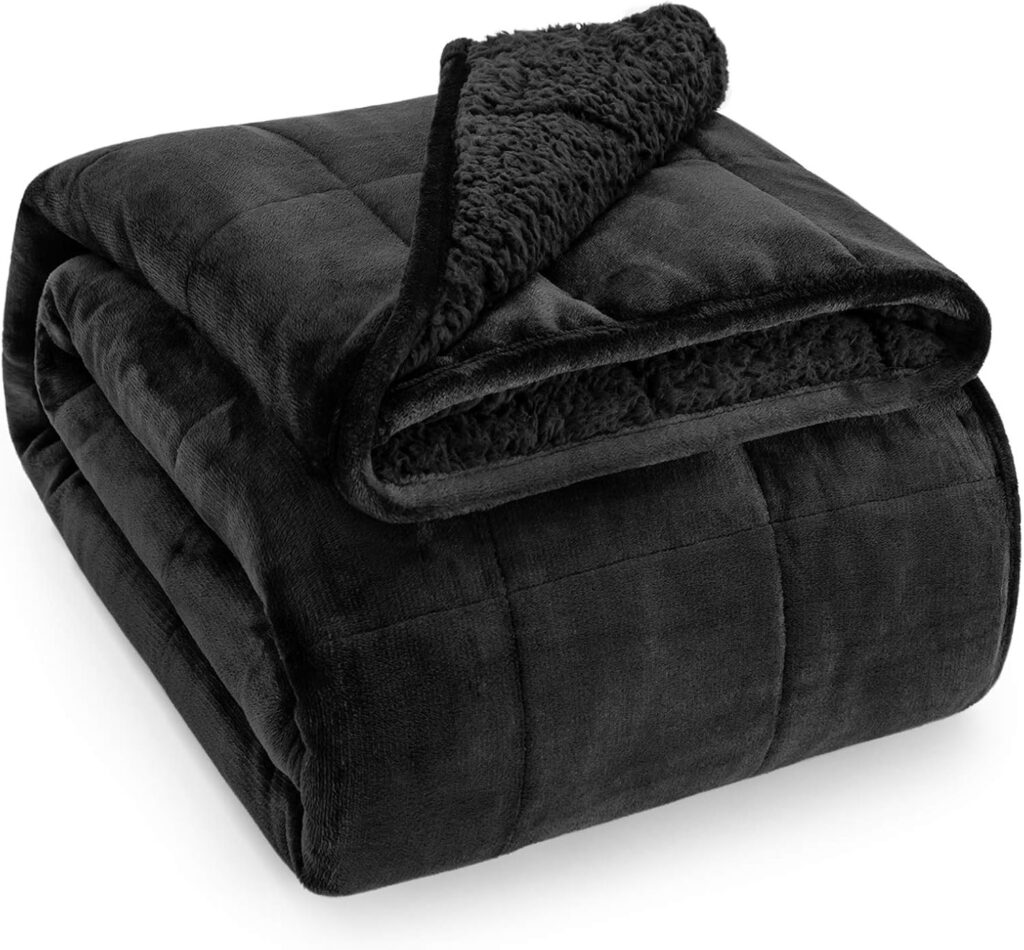 WEMORE Sherpa Fleece Weiighted Blanket - Are Weighted Blankets Good for Fibromyalgia