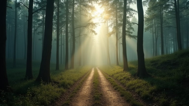 Wooded scenery with a streak of sunlight- How to Cope With Memory Loss