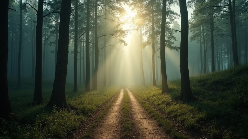 Wooded scenery with a streak of sunlight- How to Cope With Memory Loss