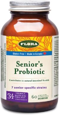 FLORA Seniors Probiotic - 9 Safe Brain and Immune Boosting Supplements
