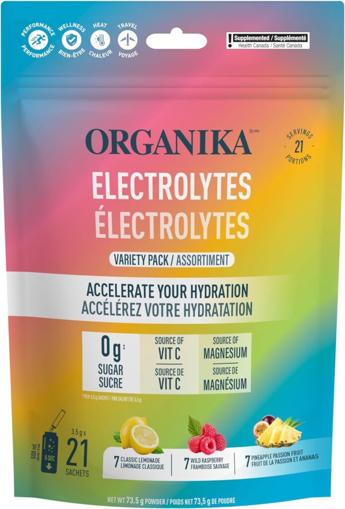 Hydration for Seniors Made Easy: 7-Day Challenge 4 ORGANIKA Electrolyte Sachets