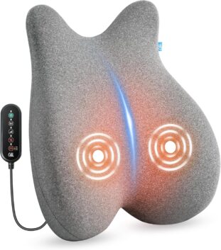 Amazon Prime Big Deal Days Canada 2025: Senior Health, Mobility & Home Safety Deals 64 CILI Ergonomic Heated Lumbar Support Pillow with Vibration - Amazon Prime Big Deal Days