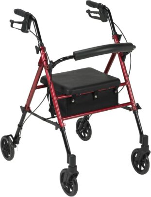 Amazon Prime Big Deal Days Canada 2025: Senior Health, Mobility & Home Safety Deals 11 DRIVE MEDICAL Adjustable Height Rollator with 6 inch wheels - Amazon Prime Big Deala Days Canada