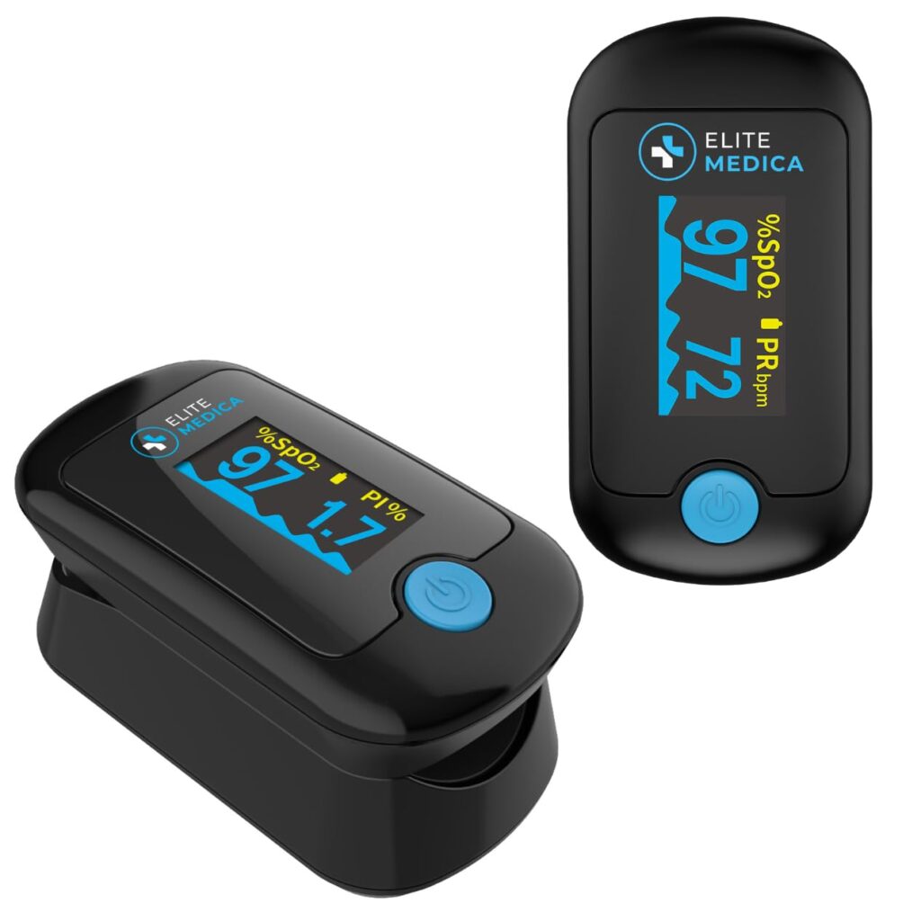 Amazon Prime Big Deal Days Canada 2025: Senior Health, Mobility & Home Safety Deals 25 Elite Medica Premium Fingertip Pulse Oximeter - Amazon Prime Big Deal Days Canada