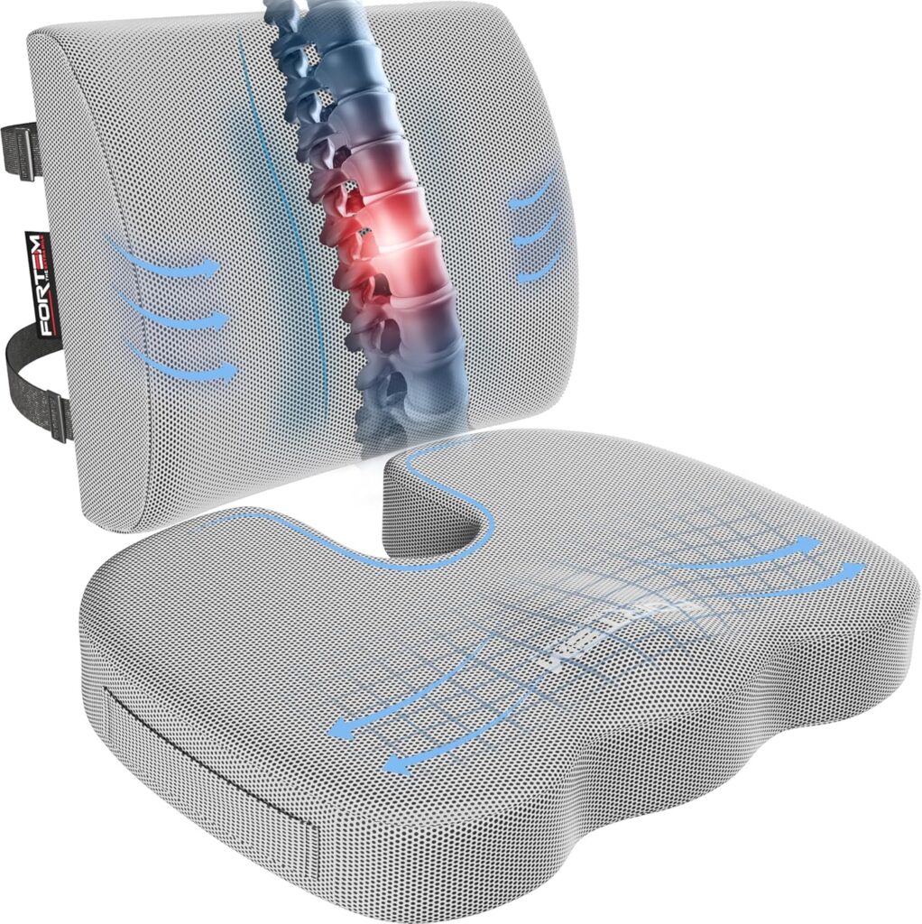 Amazon Prime Big Deal Days Canada 2025: Senior Health, Mobility & Home Safety Deals 63 FORTEM Chair Cushion - Lumber Support Pillow - Home or Office - Amazon Prime Big Deal Days Canada