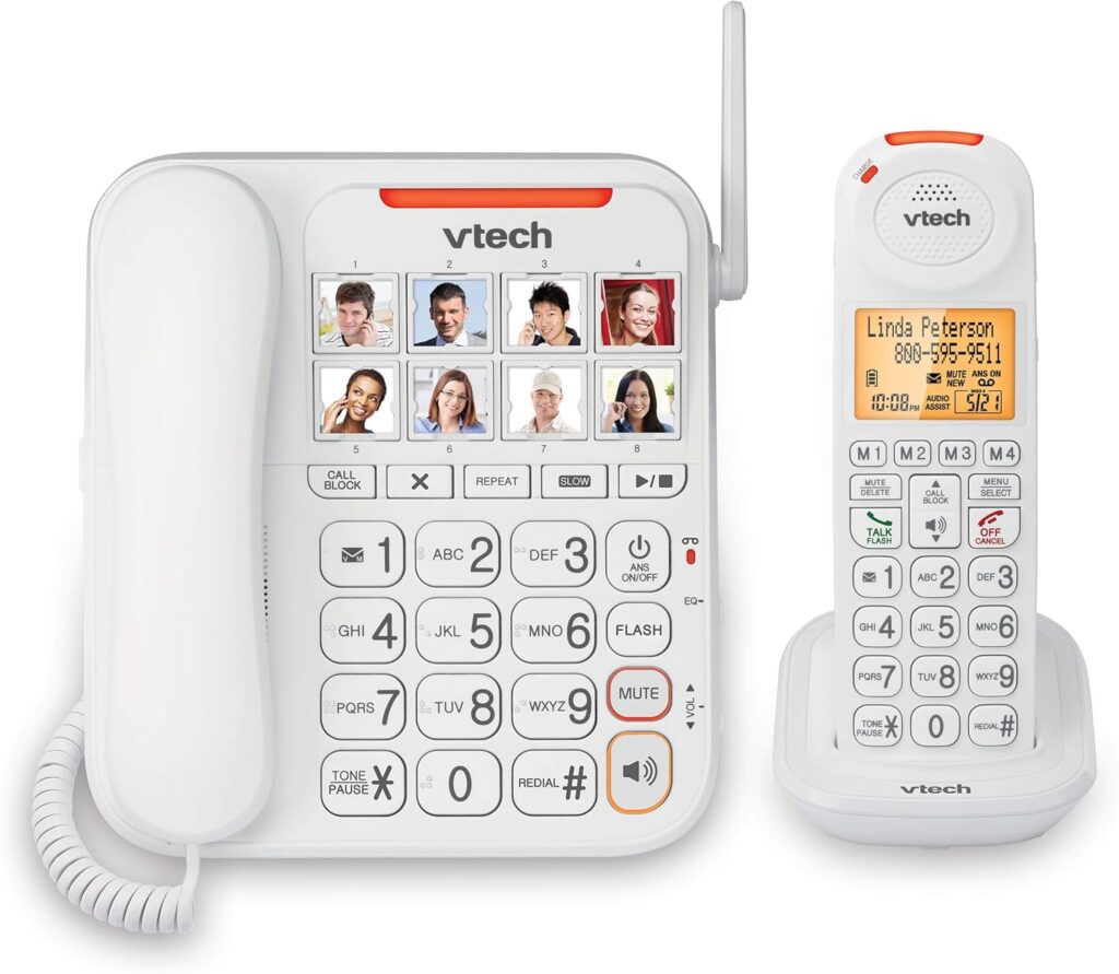 Amazon Prime Big Deal Days Canada 2025: Senior Health, Mobility & Home Safety Deals 53 VTech CareLine SN5147 Amplified Corded_Cordless Senior Phone System - Amazon Prime Big Deal Days Canada