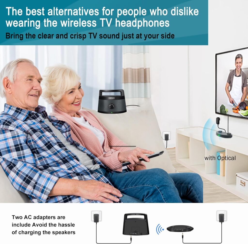 SIMOLIO-Digital-Assisted-Hearing-Amplifier-Wireless-TV-Speaker-for-Seniors - Aging Health Facts