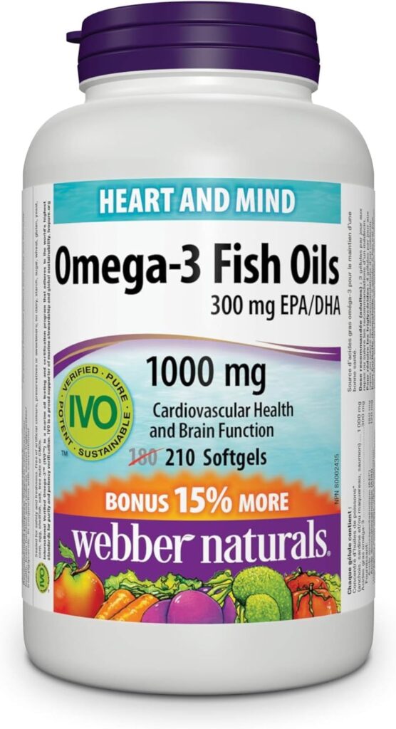 WEBBER NATURALS Omega-3 Fish Oils- How to Manage High Blood Pressure and Cholesterol