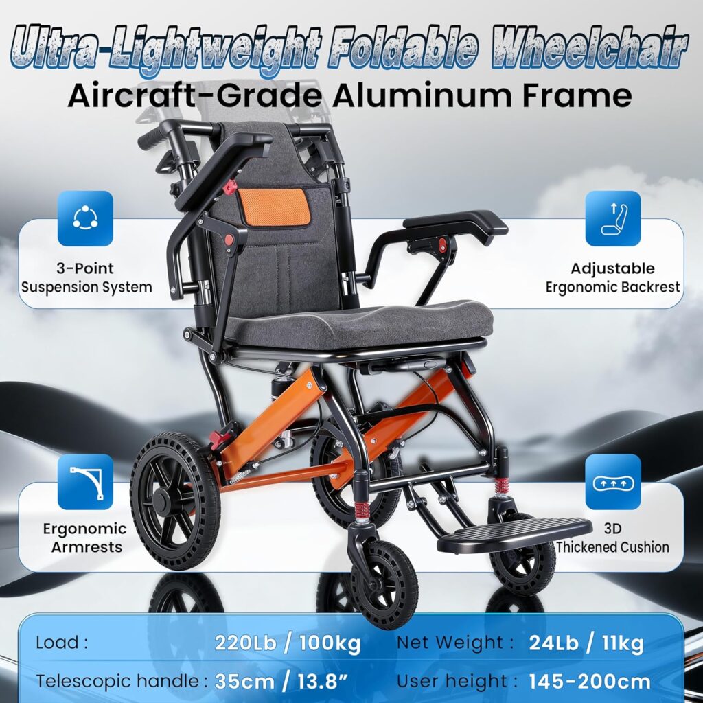 How to Choose Mobility Aids for Independent Living: 7 Essential Decisions That Prevent Falls 3 WEYRAL Super Lightweight Portable Foldable Travel Wheelchair - How to Choose Mobility Aids for Independent Living