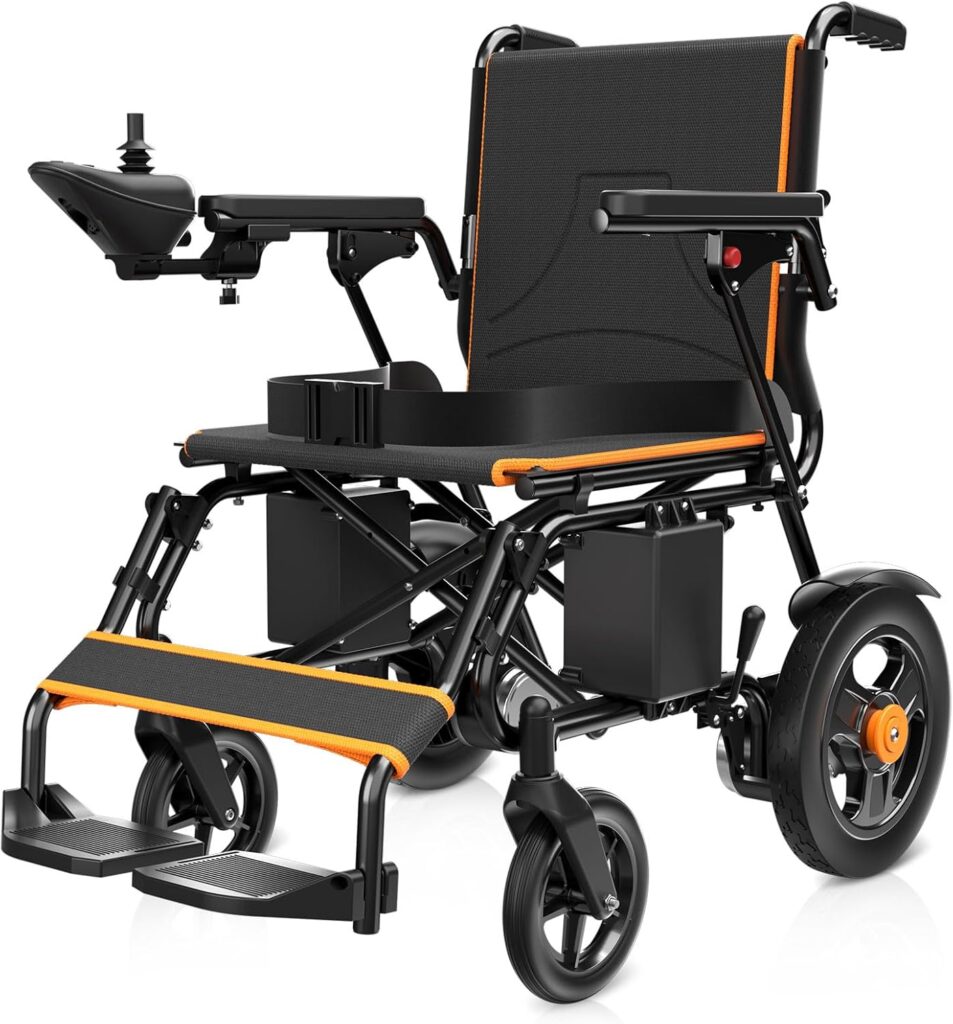 POWET Foldable Ultra Lightweight Electric Wheelchair 