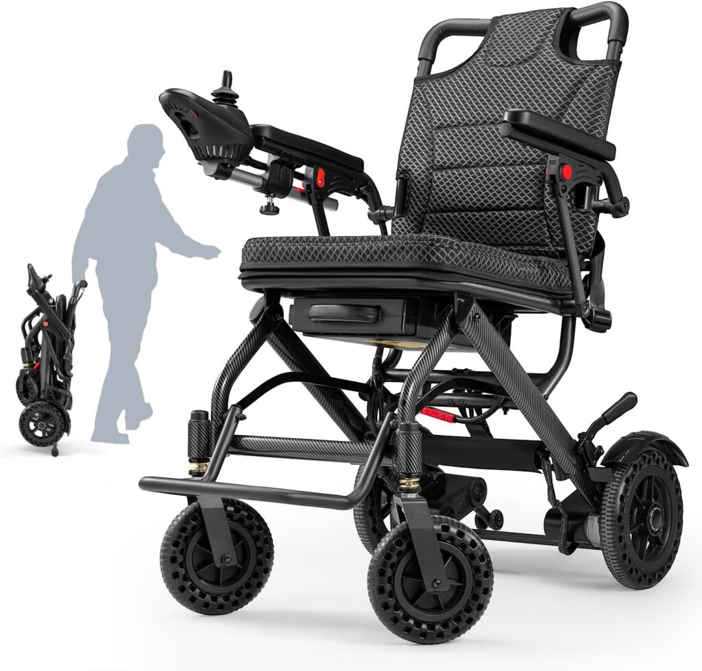 VERPAL Lightweight Foldable Electric Wheelchair