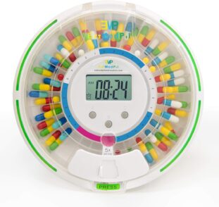 EZIMEDPIL Dspenser with 6 Alarms and Light - Best Pill Organizers for Dementia