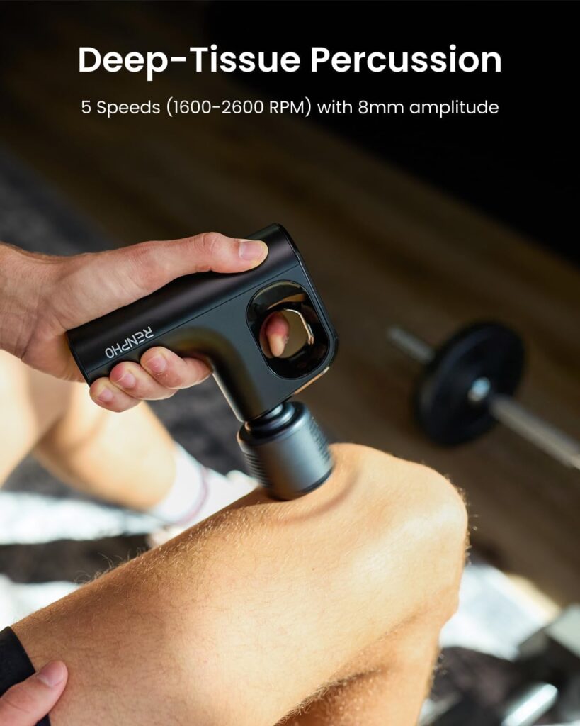 RENPHO Active Mini Thermacool Massage Gun with Heat and Cold - Alternative Therapies for Restless Leg Syndrome