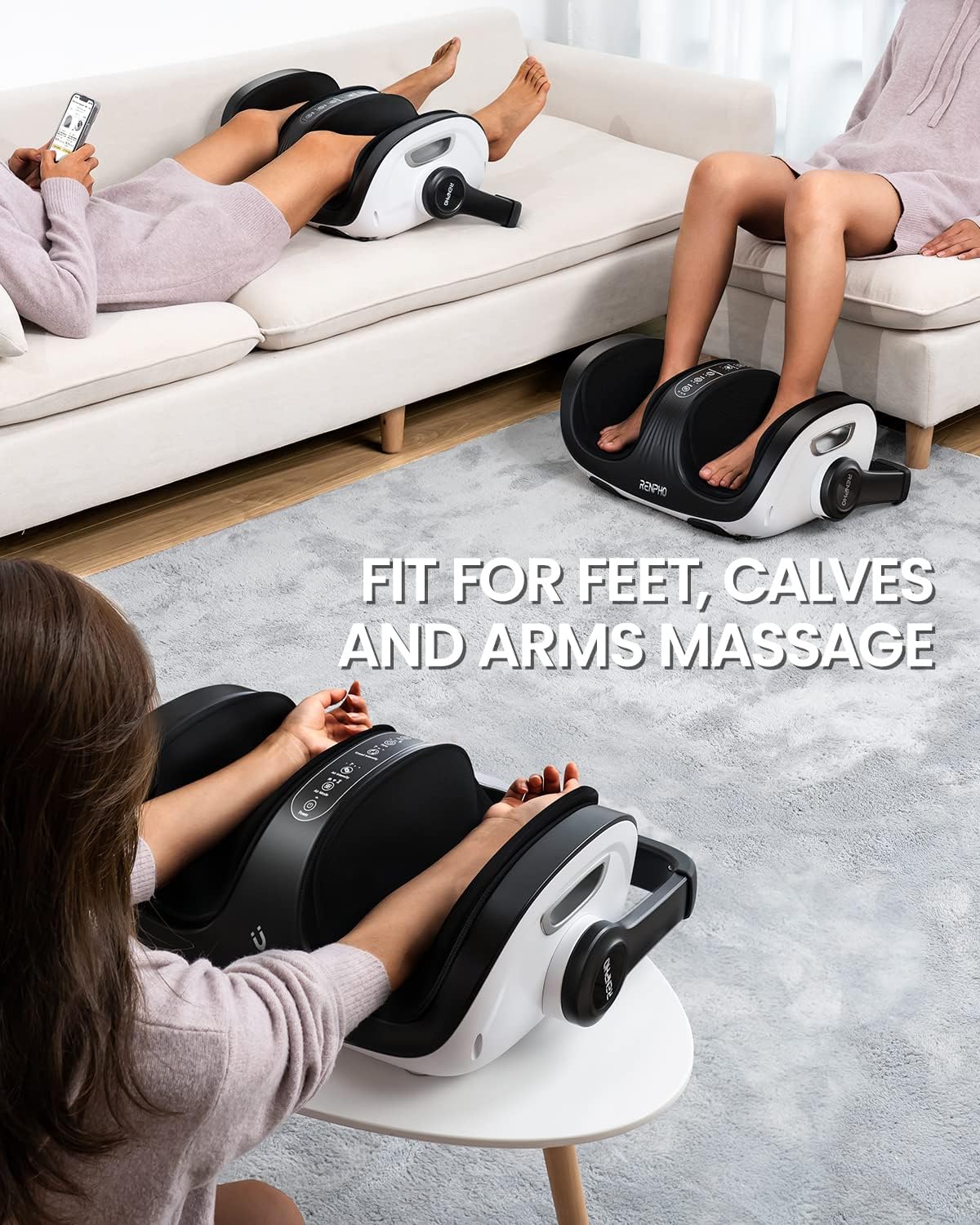 RENPHO Shiatsu Foot and Calf Massager with Heat - Guide to Restless Legs Treatment Devices