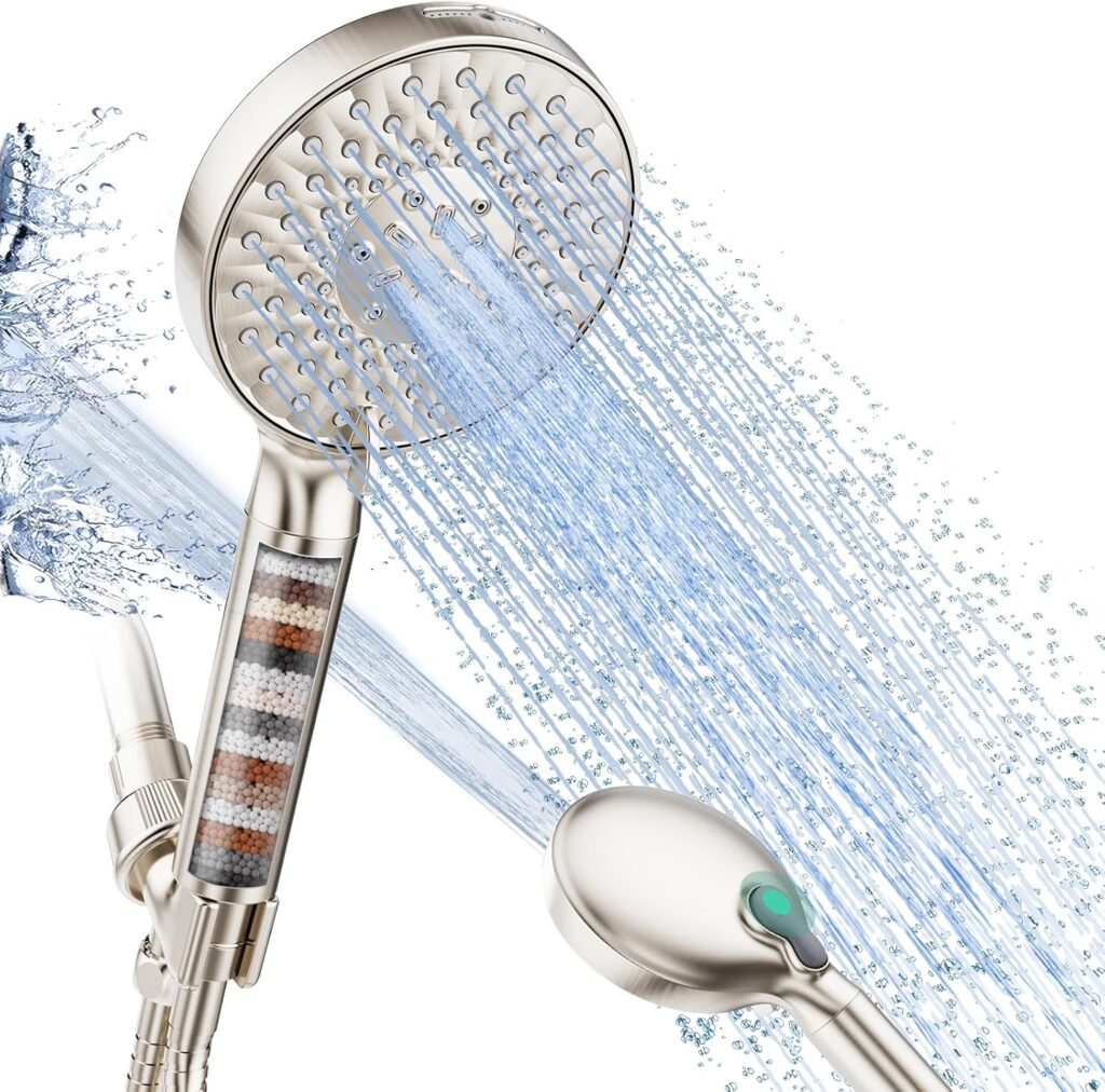 Guide to Using Handheld Shower Heads for Seniors: 7 Easy Ways to Improve Bathroom Safety 2 SR SUN RISE Filtered Shower Head with Detachable Shower Head - Guide to Using Handheld Shower Heads for Seniors