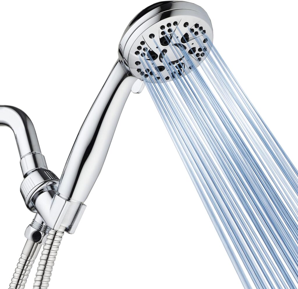 Easy to Use Shower Head for Seniors: 9 Safe Picks Compared 5 AQUA DANCE High Pressure 6-Setting Handheld Shower - Easy to Use Shower Head for Seniors