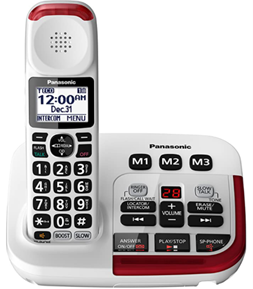 Panasonic KX-TGM420W Amplified Cordless Phone -Panasonic Cordless Phones for Seniors